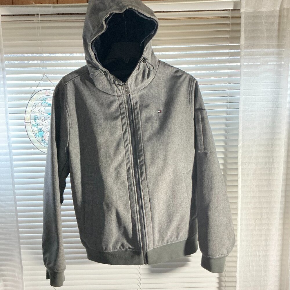 Grey Tommy Hilfiger heavy insulated coat